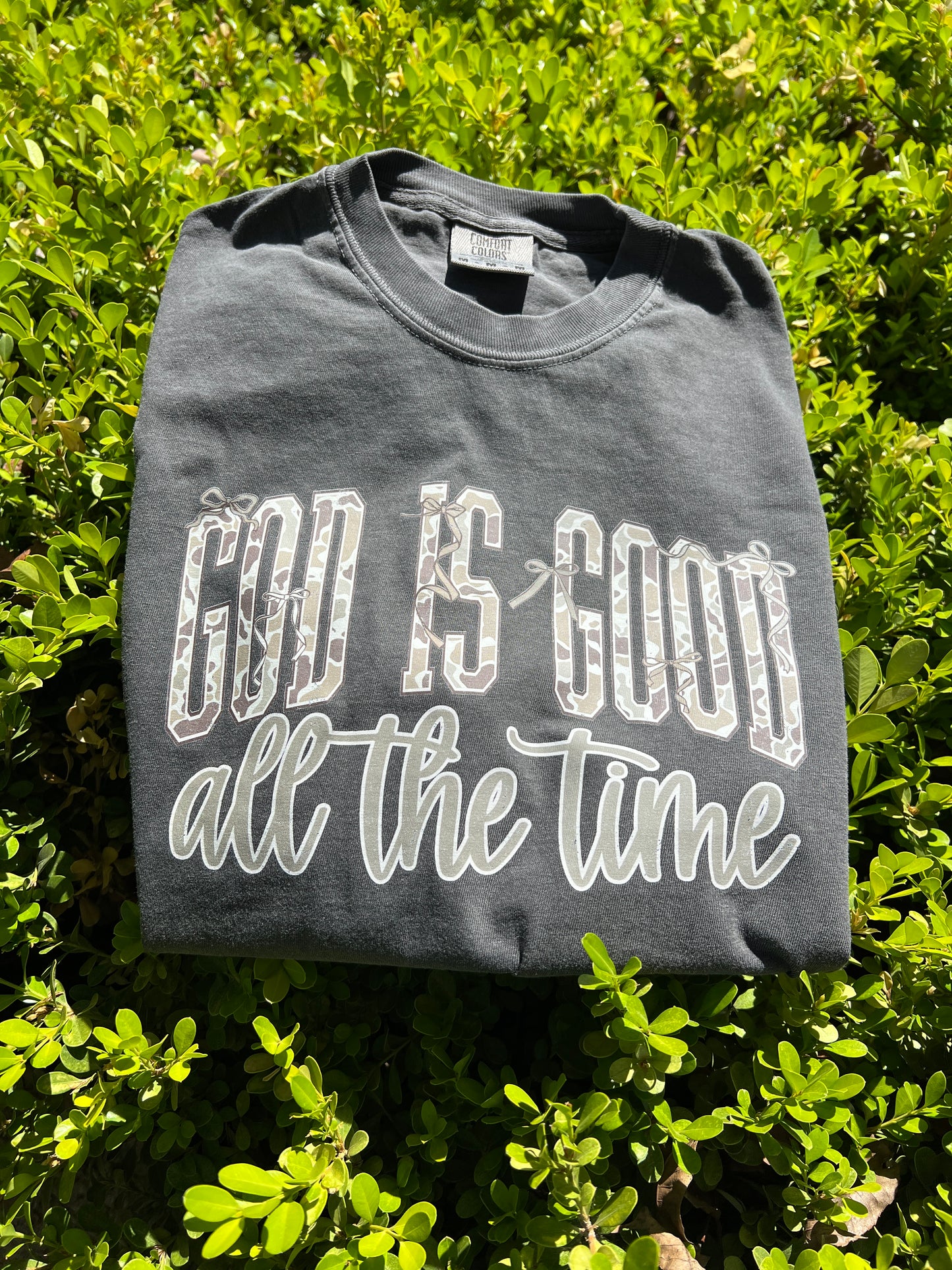 God is Good Camo Bow Shirt