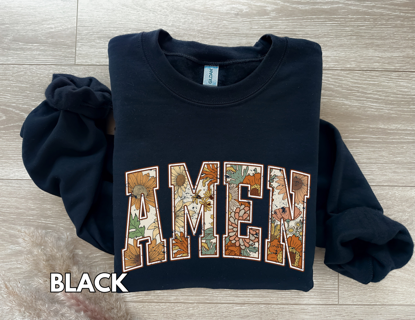 AMEN Floral Crewneck