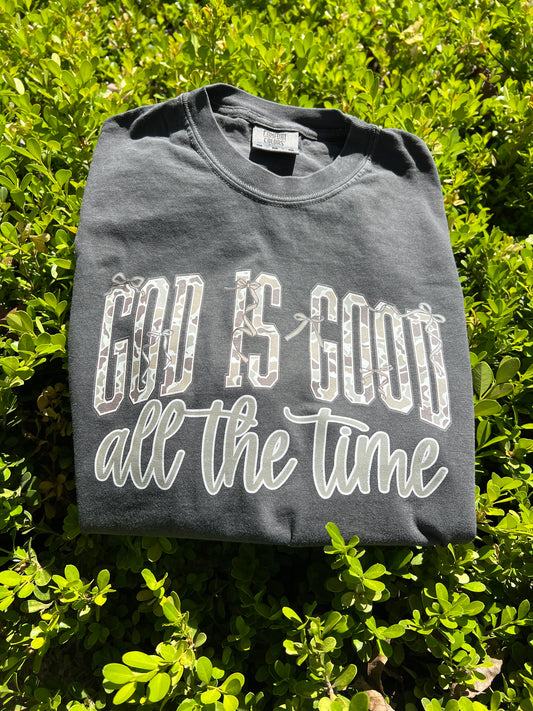 God is Good Camo Bow Shirt