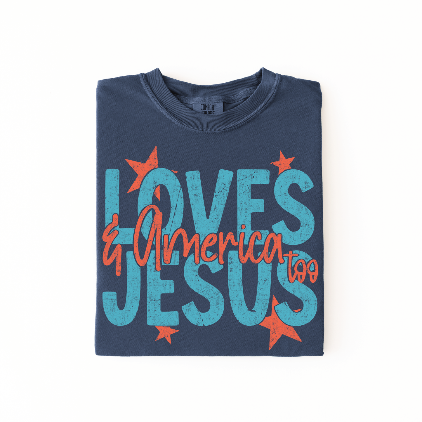 Loves Jesus and America Too Shirt