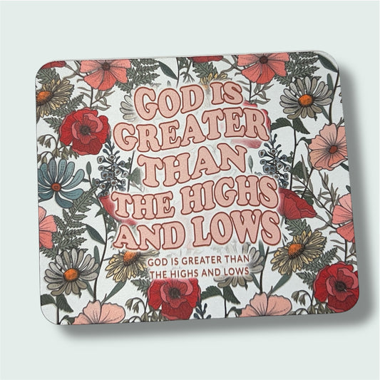 God is Greater Mousepad